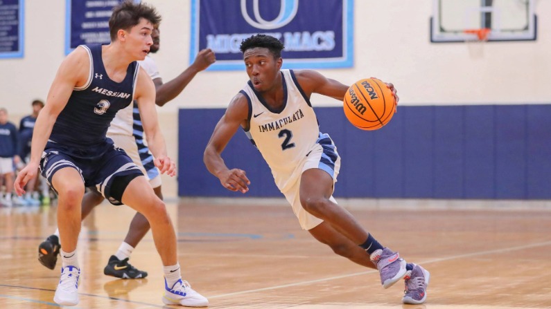 Students playing Basketball
